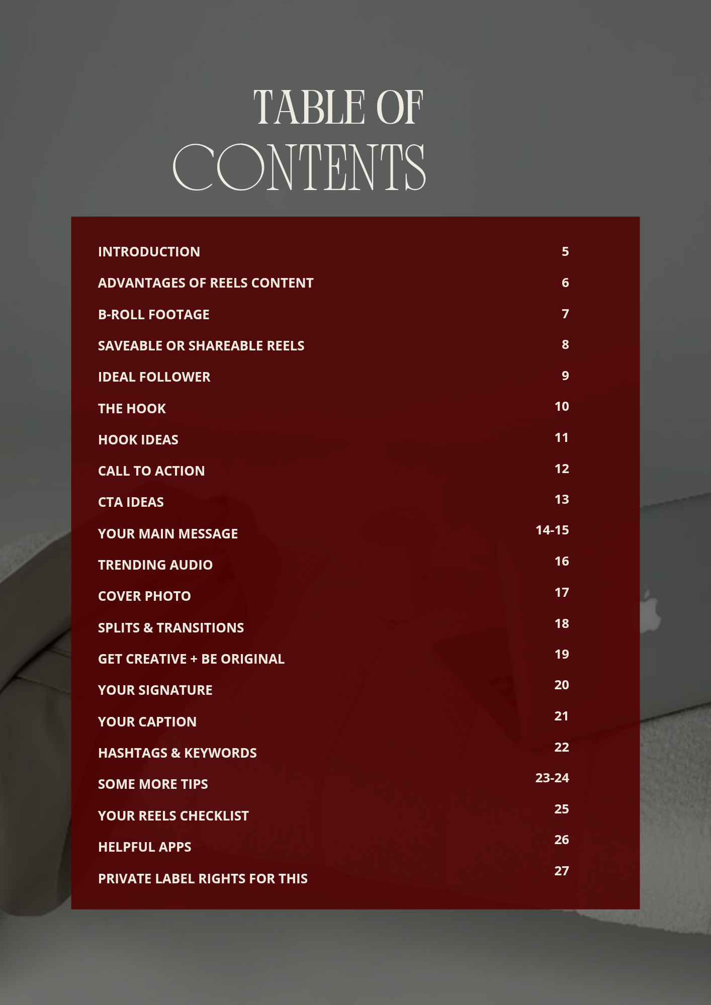 Strategies for Mastering Reels contents