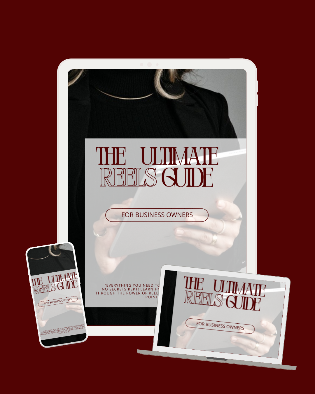 The Ultimate Reels Guide digital guide displayed across devices
