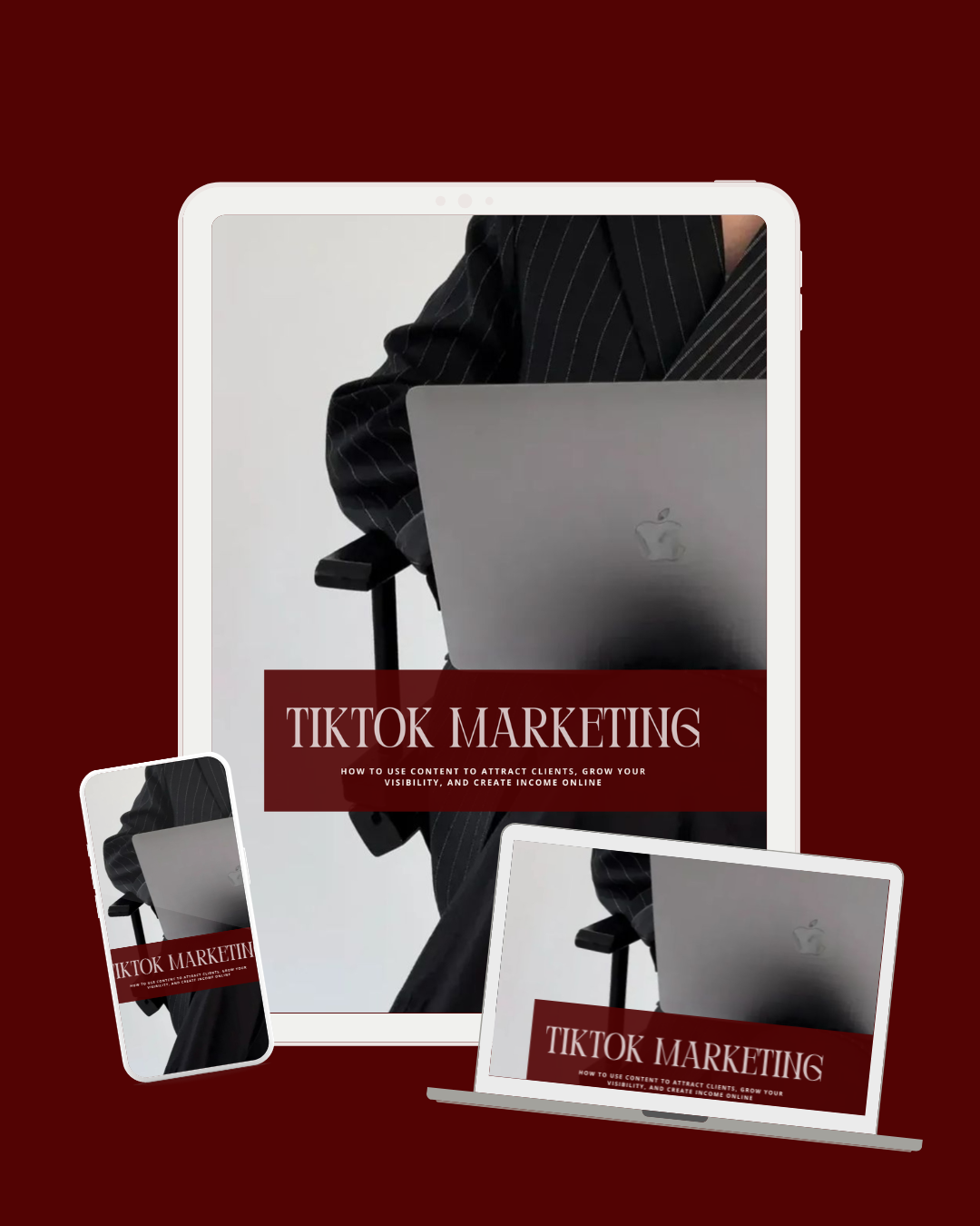 TikTok Marketing digital guide displayed across devices