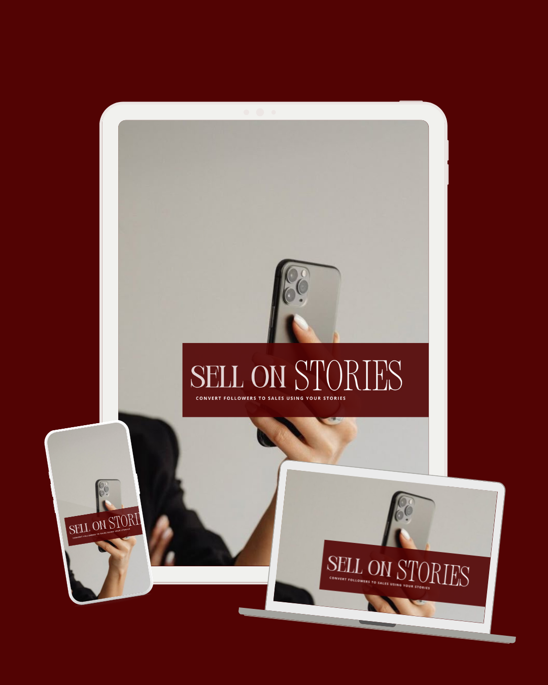 Sell on Stories digital guide displayed across devices